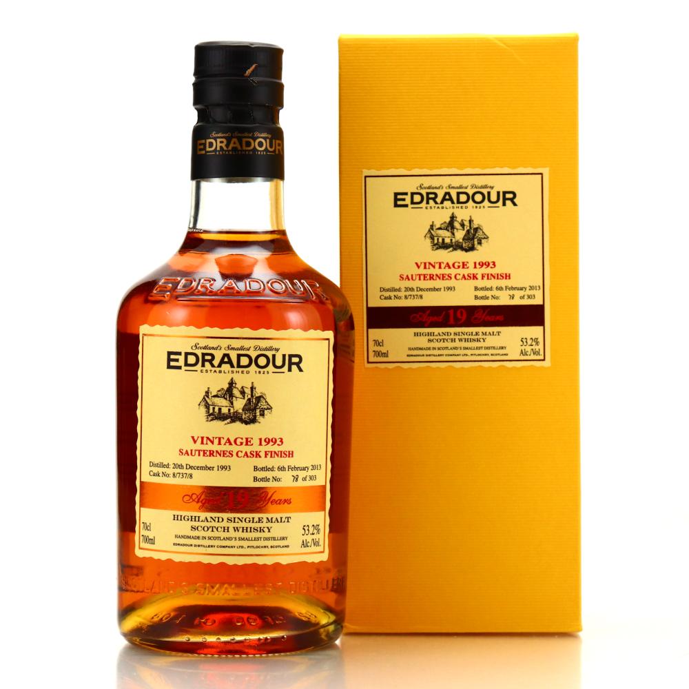 Edradour 1993 Signatory Vintage 19 Year Old / Sauternes Cask Finish