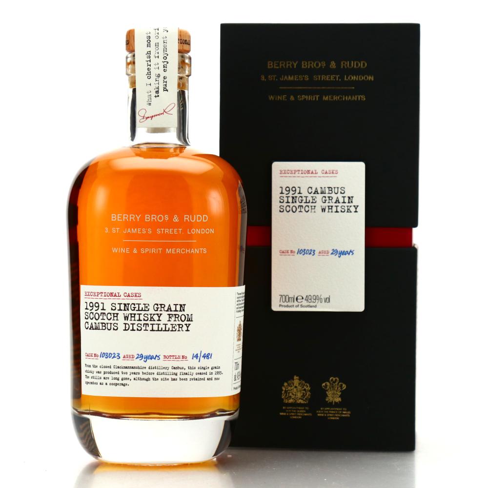 Cambus 1991 Berry Brothers and Rudd 29 Year Old Exceptional Casks