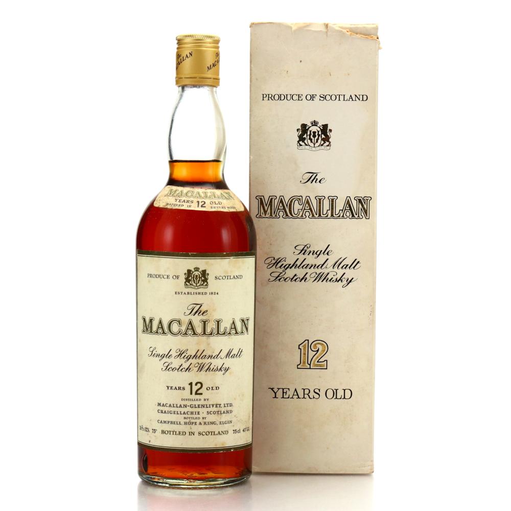 Macallan 12 Year Old Campbell, Hope and King 1970s