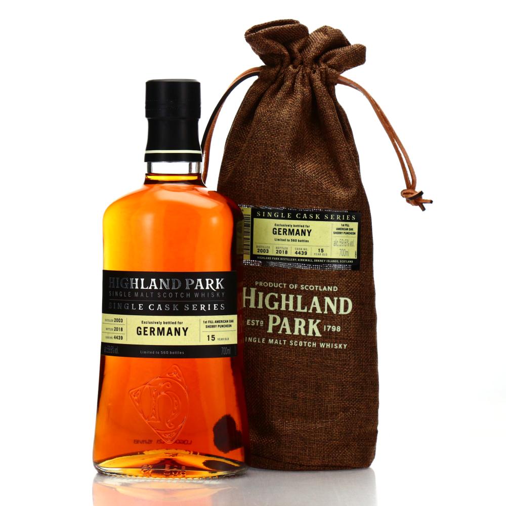 Highland Park 2003 Single Sherry Cask 15 Year Old #4439 / Germany