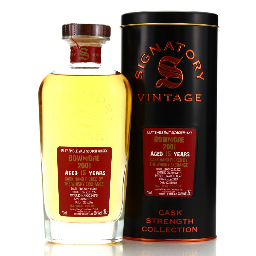Bowmore 2001 Signatory Vintage 15 Year Old Cask Strength / TWE