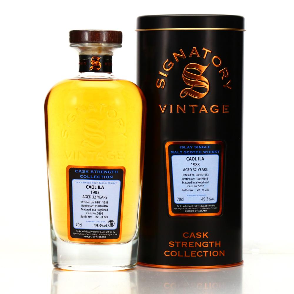 Caol Ila 1983 Signatory Vintage 32 Year Old Cask Strength