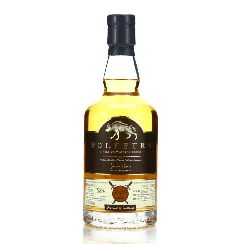 Wolfburn 2014 Single Bourbon Cask #694 / Dornoch Castle