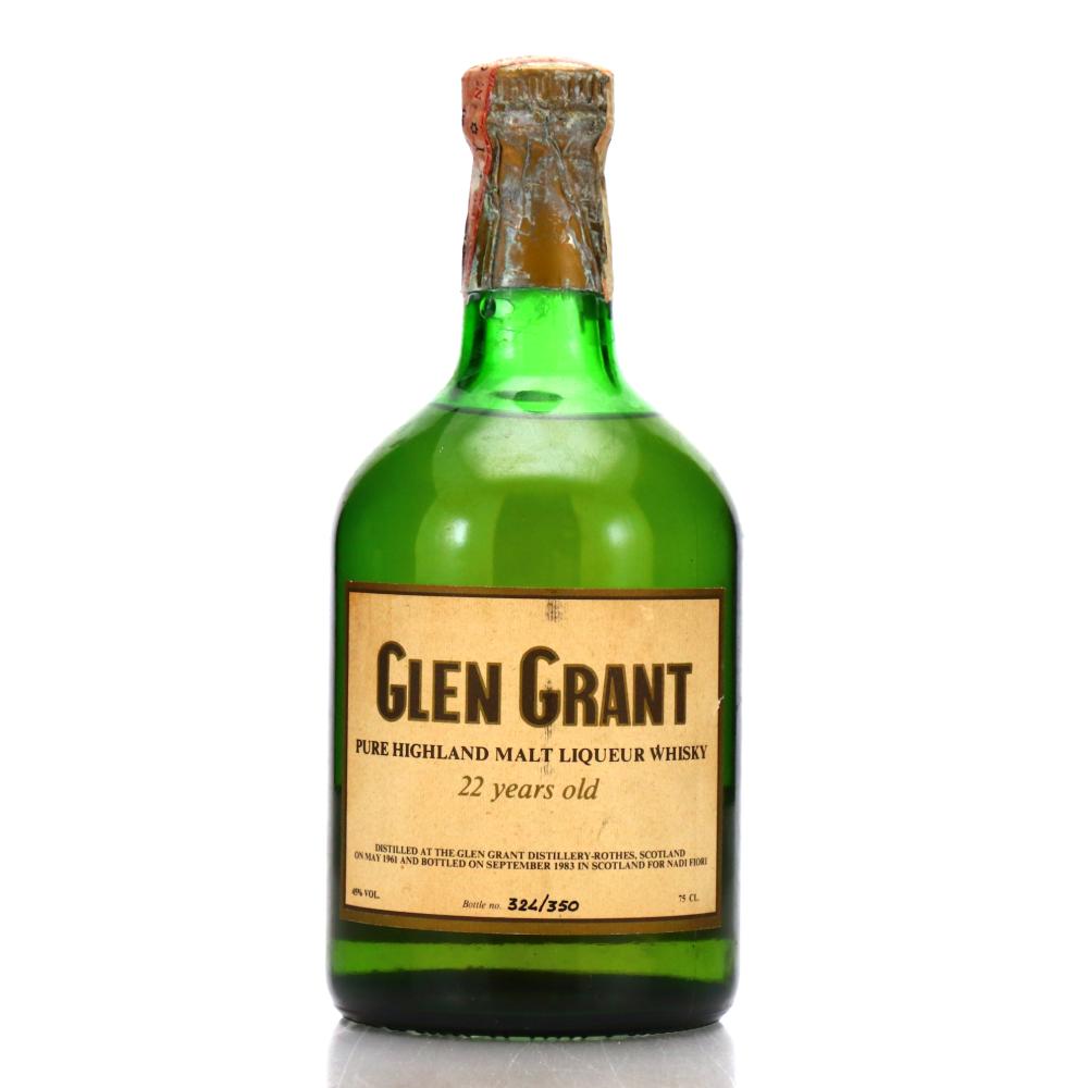 Glen Grant 1961 Nadi Fiori 22 Year Old / Signed by Nadi Fiori