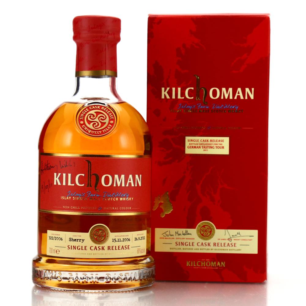 Kilchoman 2006 Single Sherry Cask #322 / German Tasting Tour 2011 -  Signed by Anthony Wills