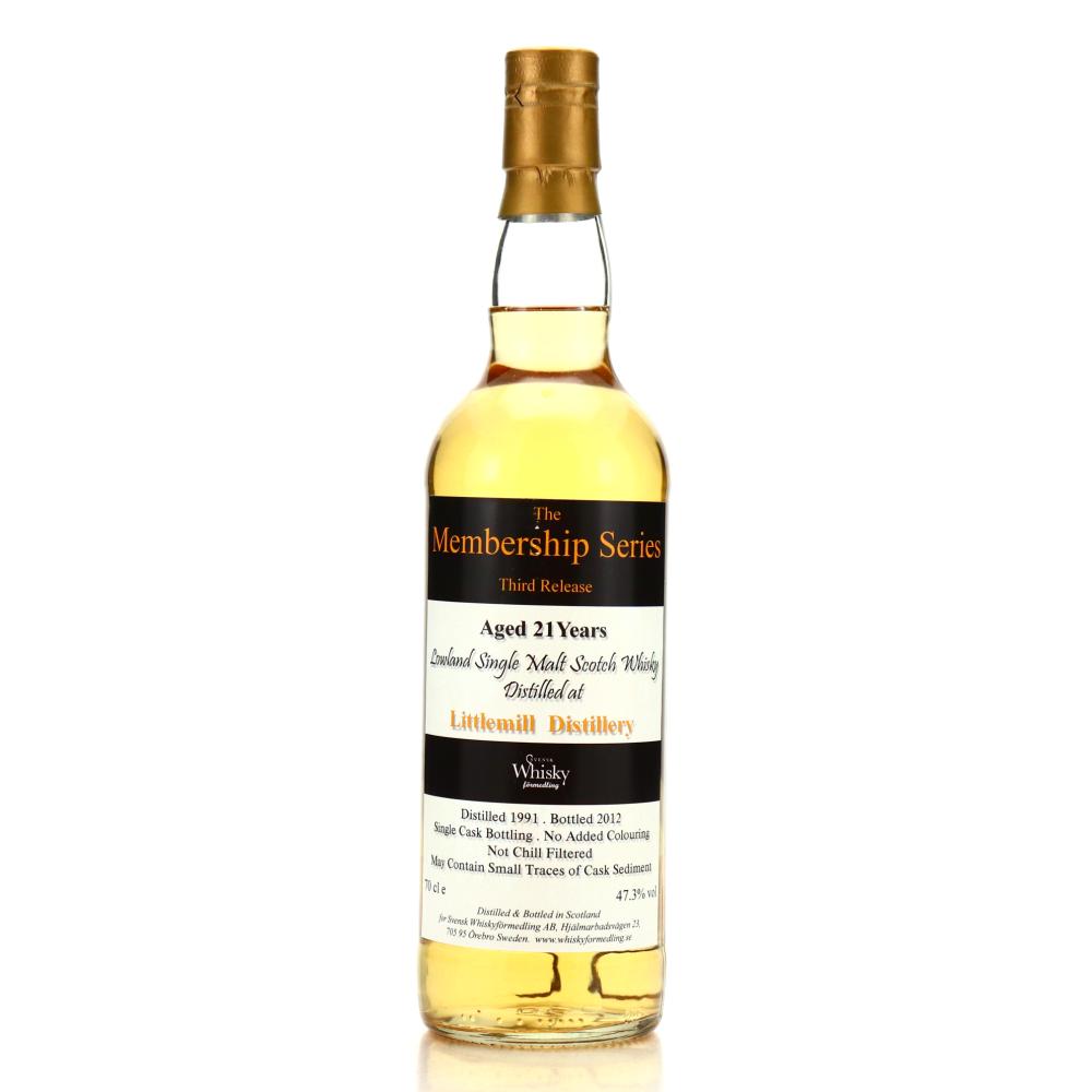 Littlemill 1991 Svensk Whiskyformedling 21 Year Old / Membership Series No.3