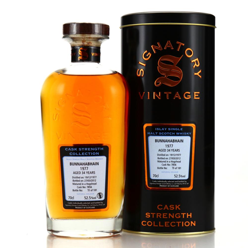 Bunnahabhain 1977 Signatory Vintage 34 Year Old Cask Strength