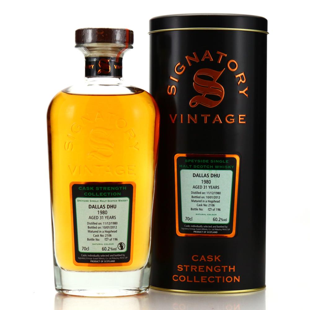 Dallas Dhu 1980 Signatory Vintage 31 Year Old Cask Strength
