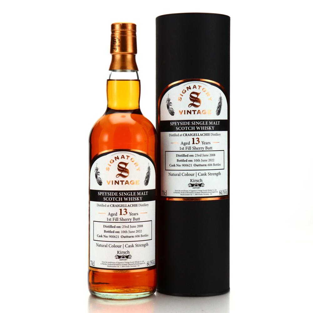 Craigellachie 2008 Signatory Vintage 13 Year Old / Kirsch Import