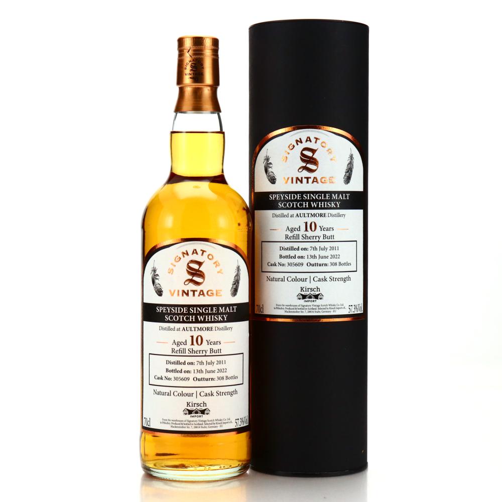 Aultmore 2011 Signatory Vintage 10 Year Old / Kirsch Import