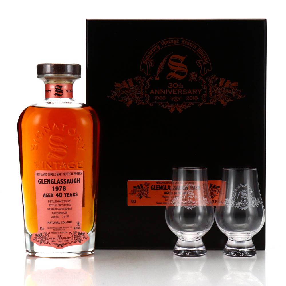 Glenglassaugh 1978 Signatory Vintage 40 Year Old Cask Strength / 30th Anniversary