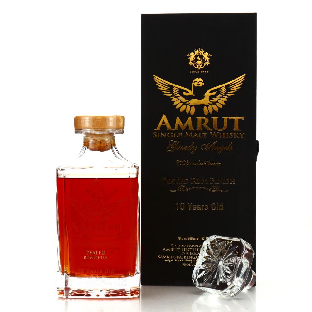 Amrut Greedy Angels 10 Year Old Peated Rum Finish Chairman's Reserve / Batch #1