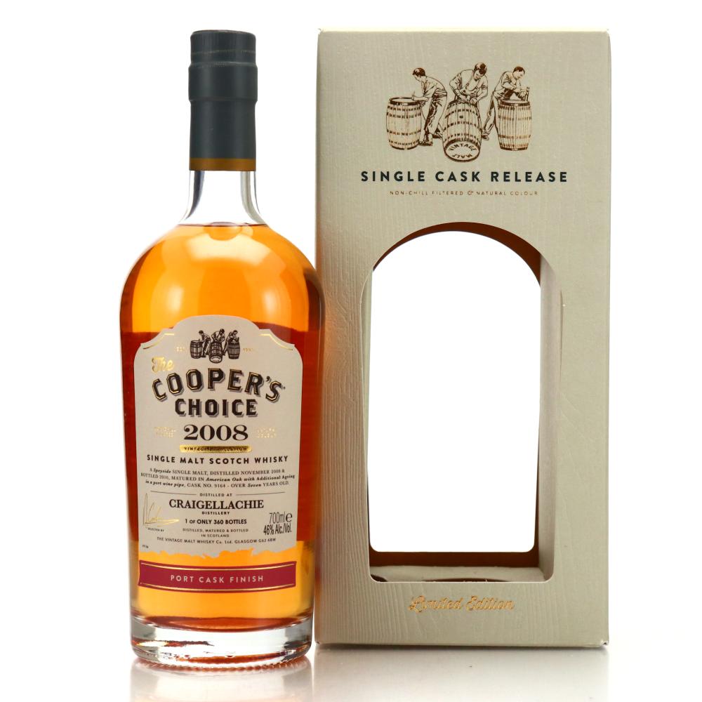Craigellachie 2008 Cooper's Choice 7 Year Old Port Finish