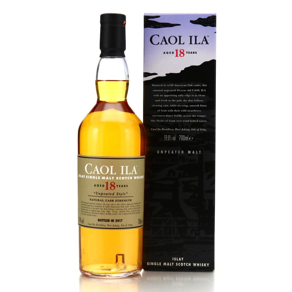Caol Ila 18 Year Old Unpeated Cask Strength 2017 Release