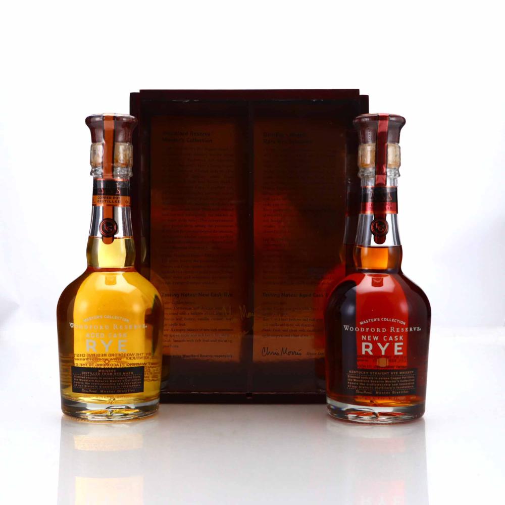 Woodford Reserve Master's Collection New and Aged Cask Rye 2 x 35cl / signed by Master Distiller