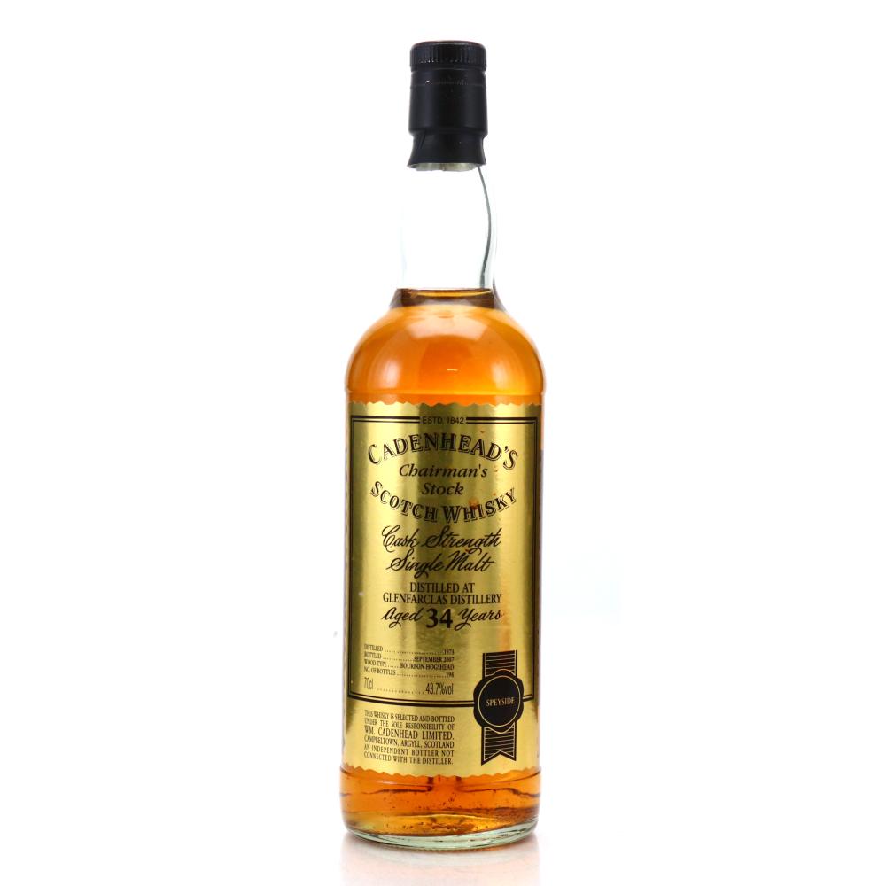 Glenfarclas 1973 Cadenhead's 34 Year Old Chairman's Stock