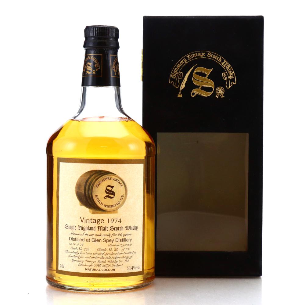 Glen Spey 1974 Signatory Vintage 26 Year Old