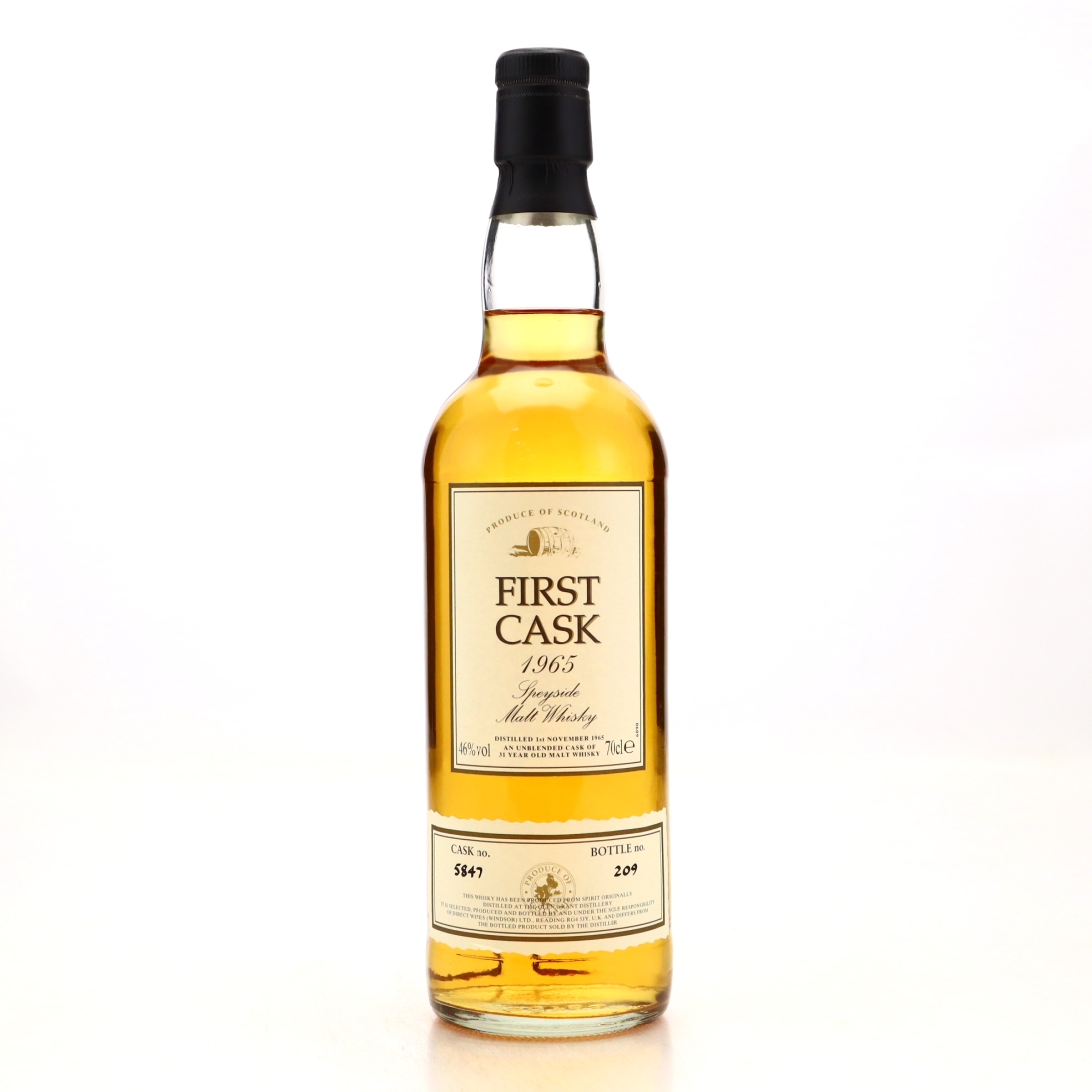 Glen Grant 1965 First Cask 31 Year Old #5847