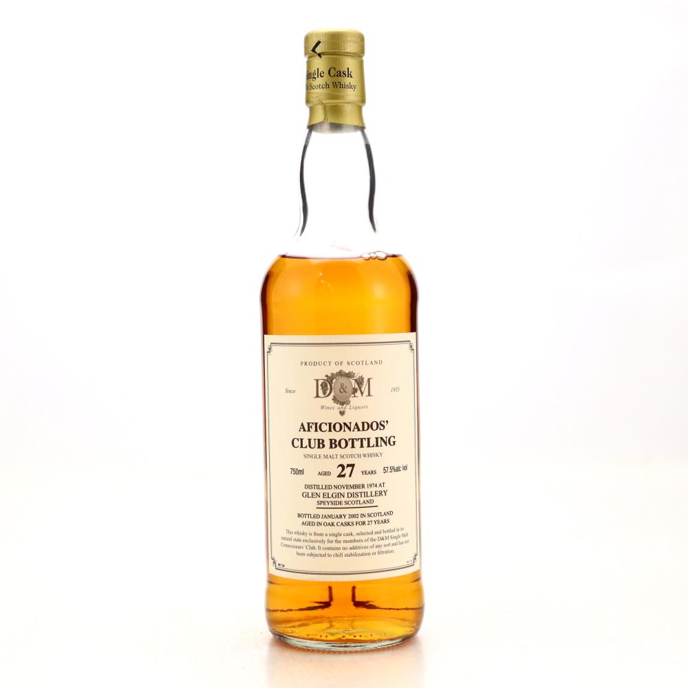 Glen Elgin 1974 D&M 27 Year Old