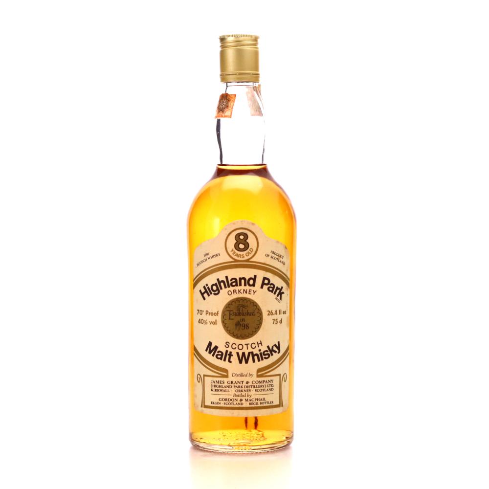 Highland Park 8 Year Old Gordon and MacPhail 70 Proof 1970s
