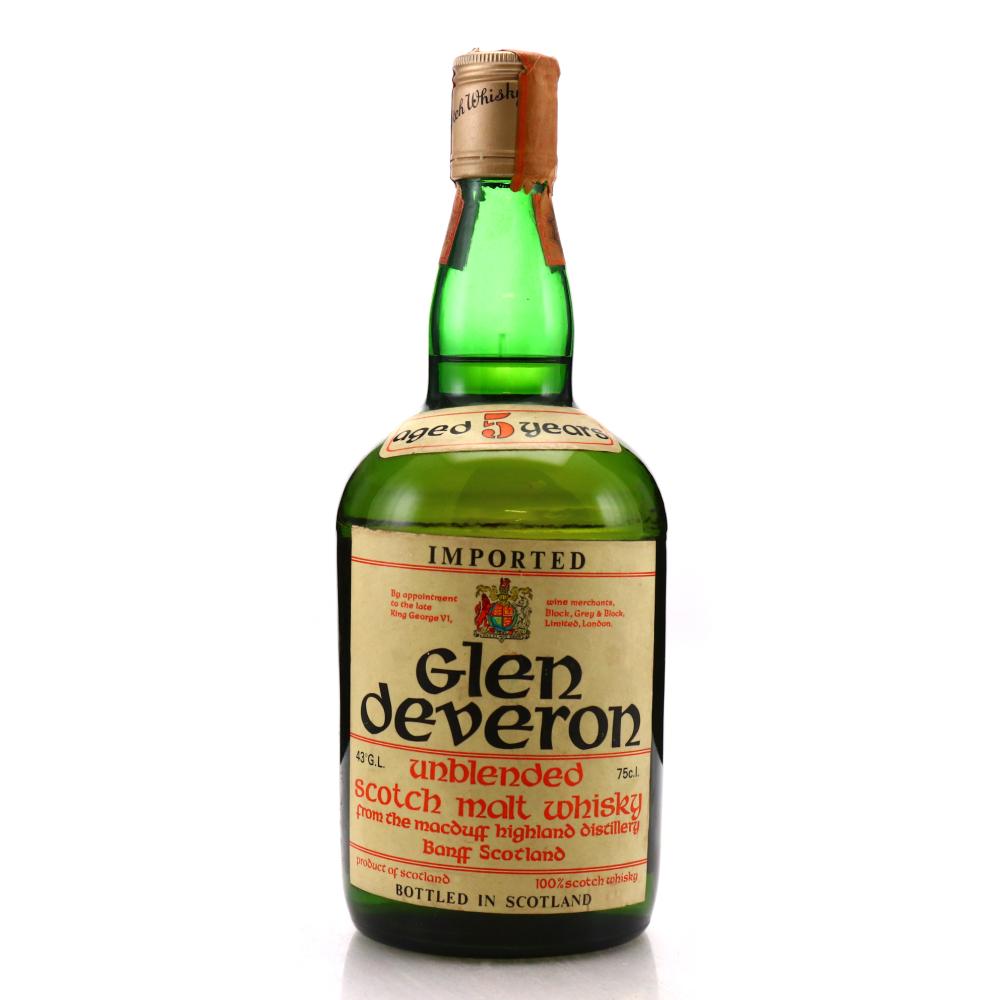 Glen Deveron 5 Year Old 1970s / Mangilli Import