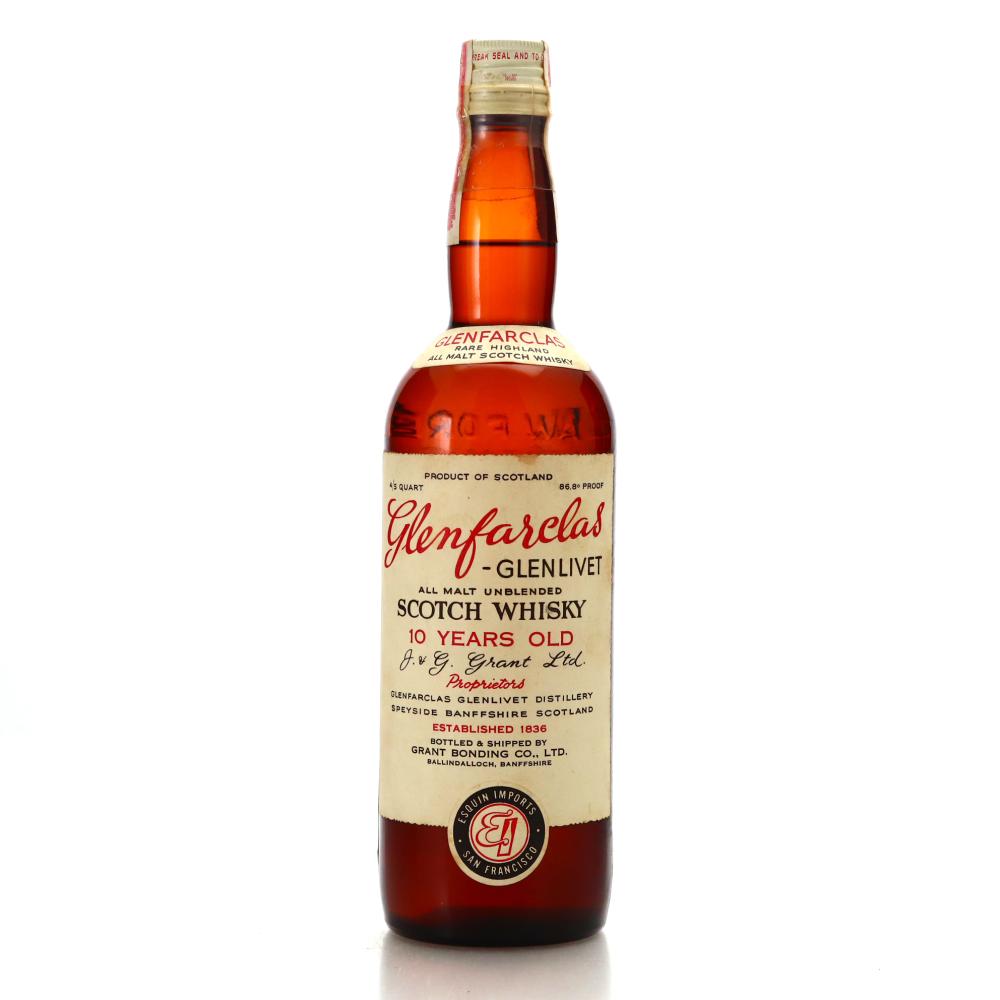 Glenfarclas 10 Year Old Grant Bonding Co 1960s / Esquin Import, US