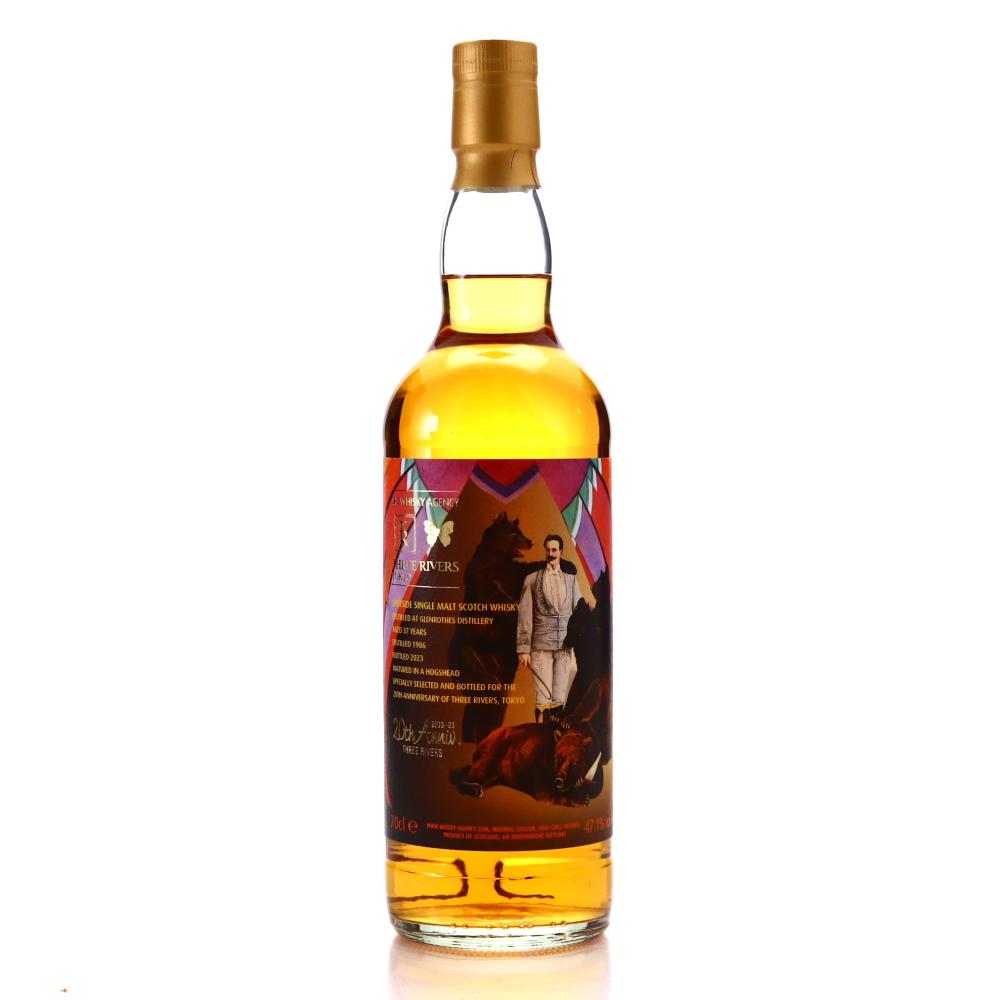 Glenrothes 1986 Whisky Agency 37 Year Old / Three Rivers 20th Anniversary 