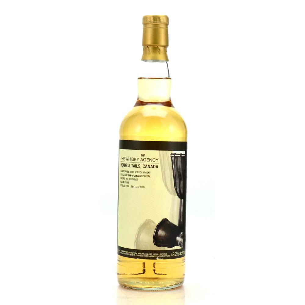 Jura 1998 Whisky Agency 21 Year Old / Heads & Tails, Canada