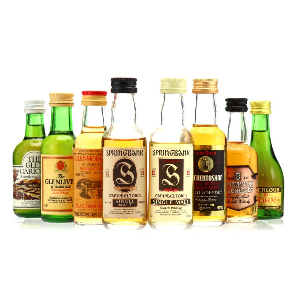 Single Malt Miniature x 8 / includes Springbank 21 Year Old