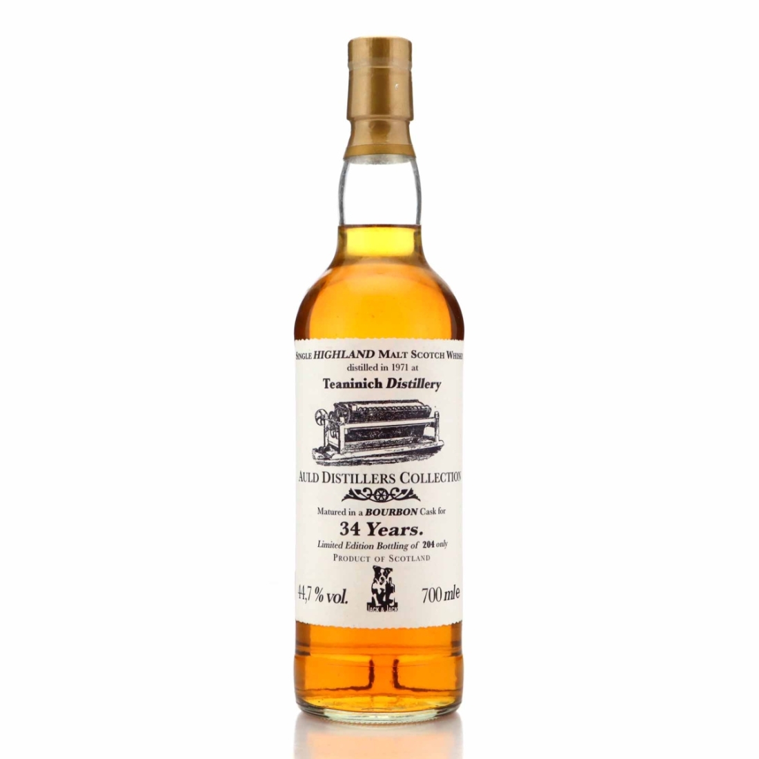 Teaninich 1971 Jack Wiebers 34 Year Old Auld Distillers Collection