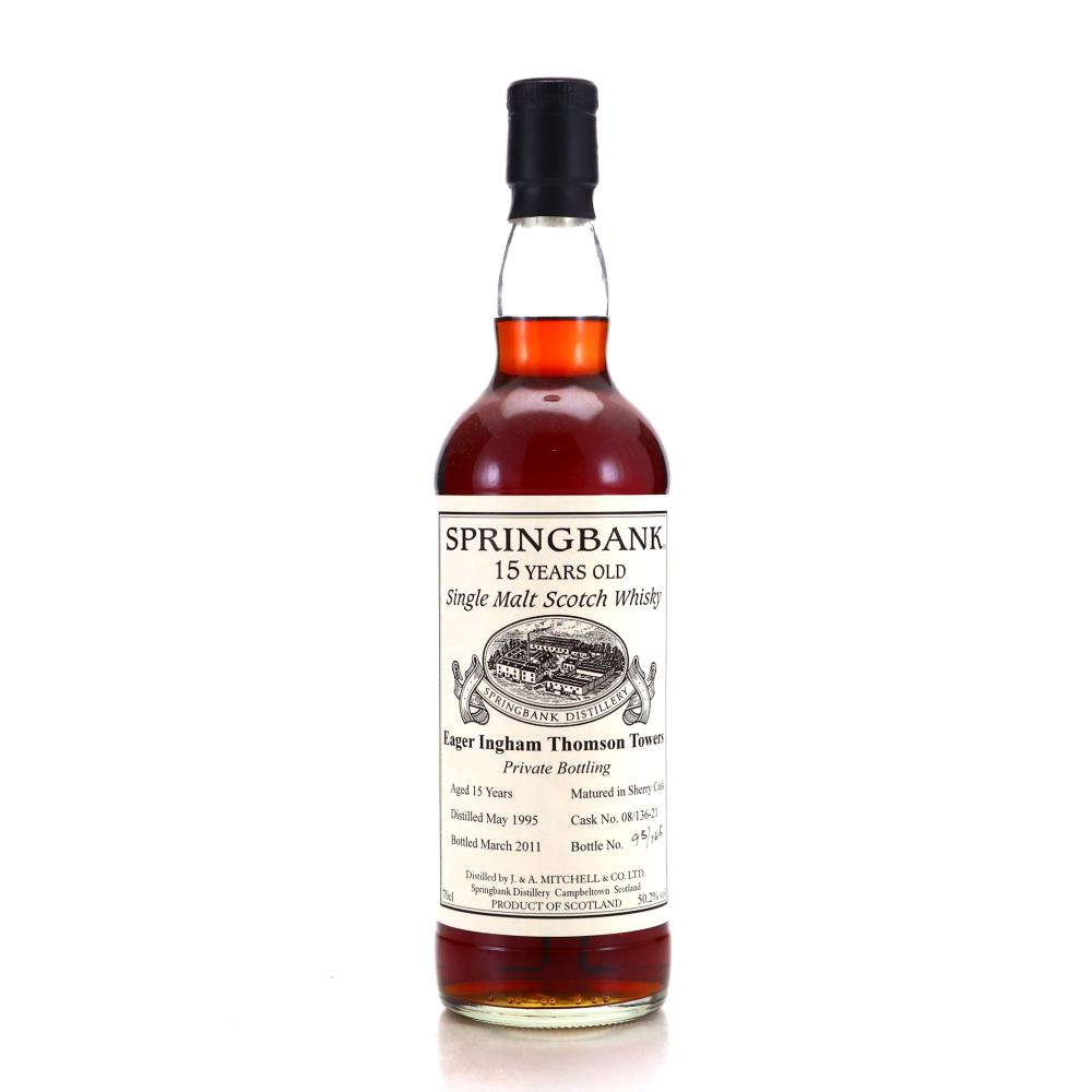 Springbank 1995 Private Sherry Cask 15 Year Old #08/132-21 / Eager Ingham Thomson Towers