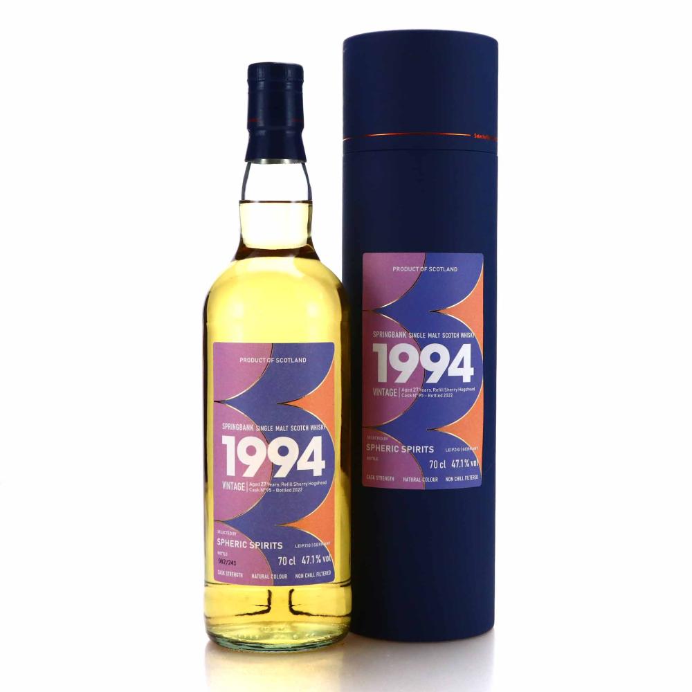 Springbank 1994 Spheric Spirits 27 Year Old