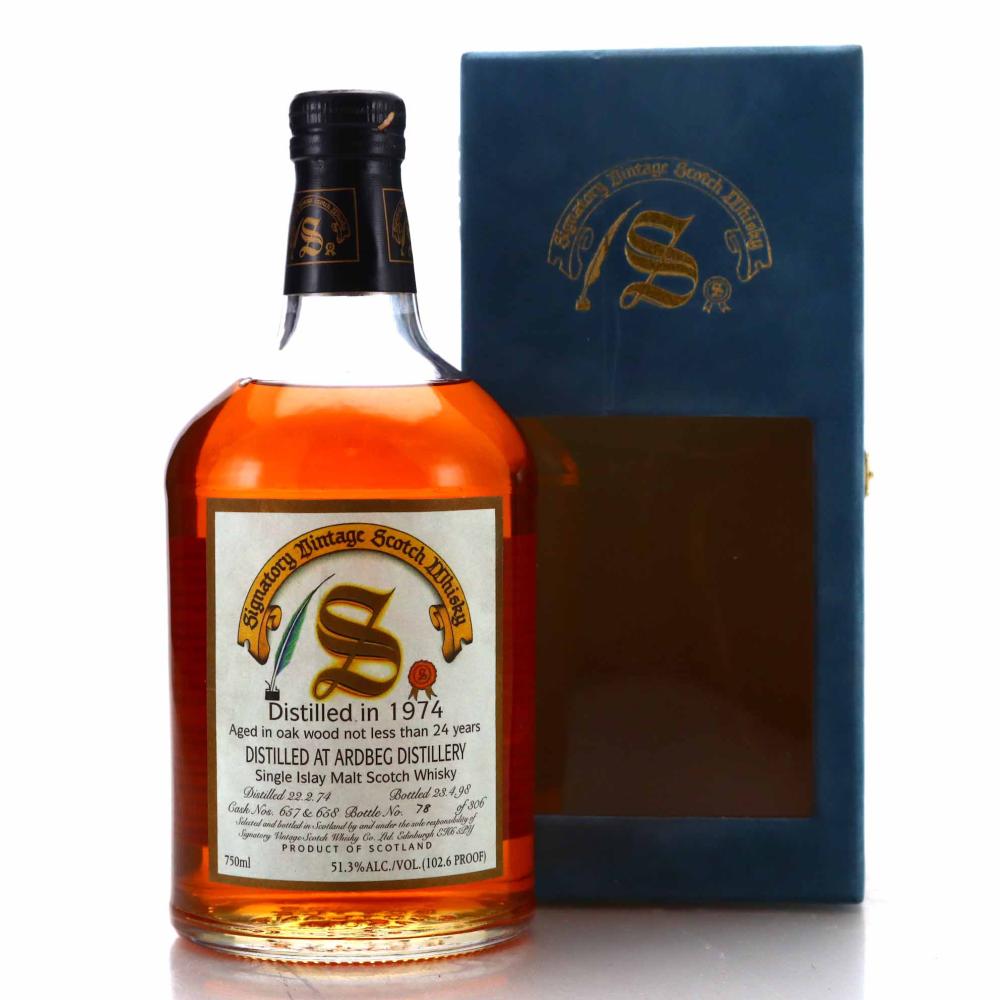 Ardbeg 1974 Signatory Vintage 24 Year Old 75cl / US Import