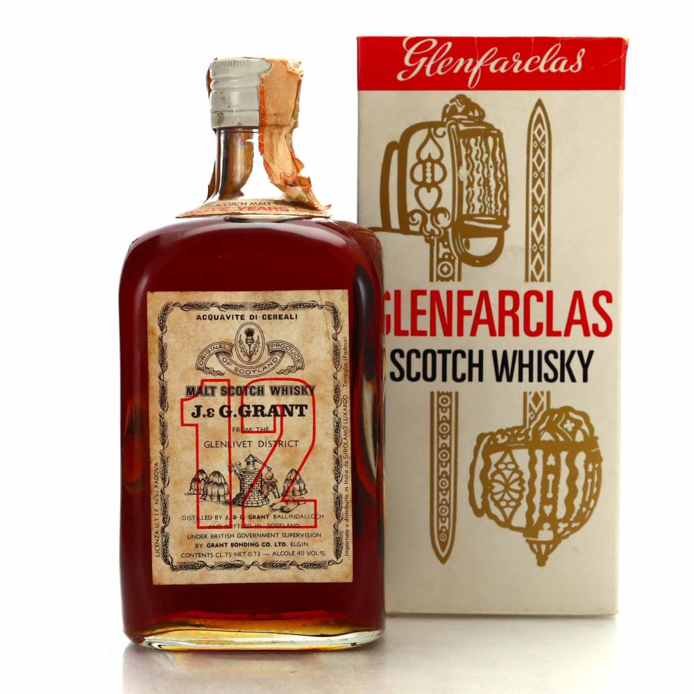 Glenfarclas 'J&G Grant' 12 Year Old Grant Bonding Co 1970s / Girolamo Luxardo Import