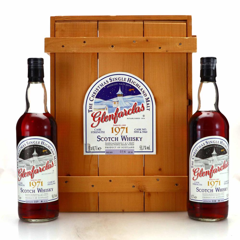 Glenfarclas 1971 Christmas Edition Gift Pack bottled 2000 2 x 70cl / Hanseatische Import