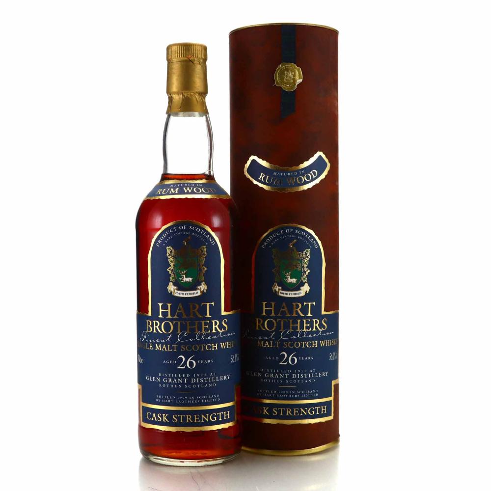 Glen Grant 1972 Hart Brothers 26 Year Old Rum Wood 