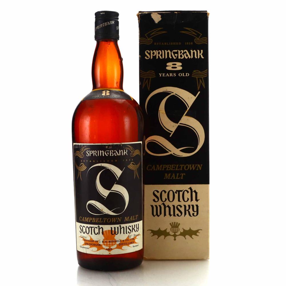 Springbank 8 Year Old 80 Proof 1 Litre 1970s