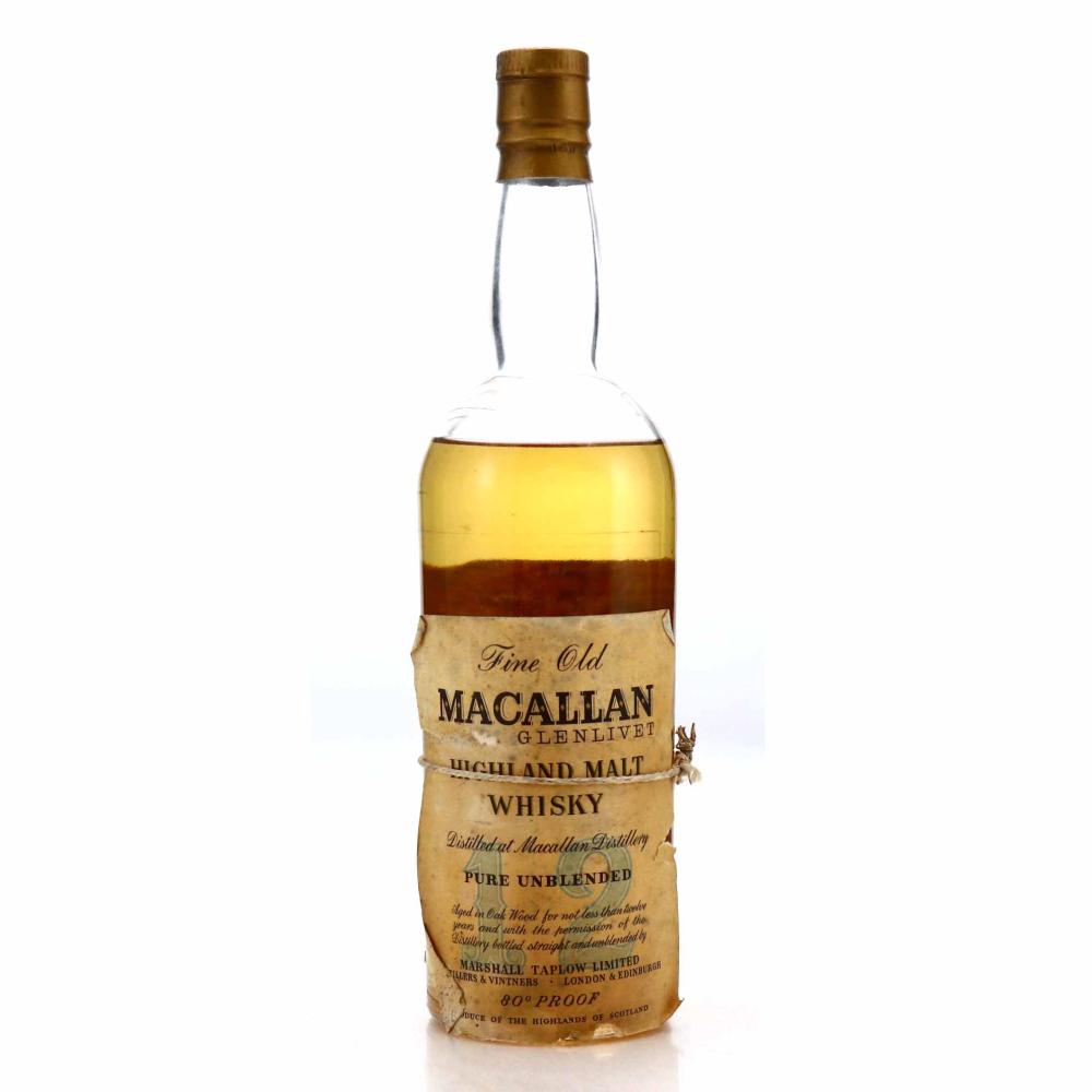 Macallan 12 Year Old Marshall Taplow 1960s