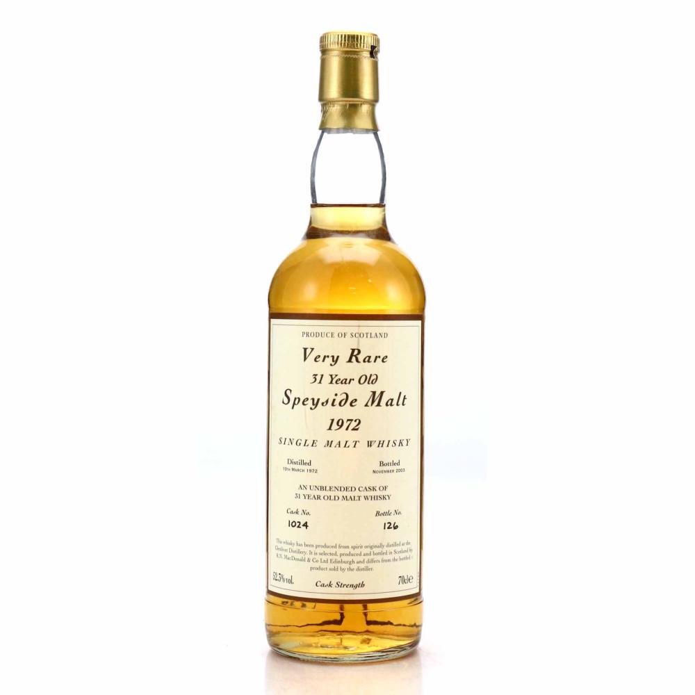 Glenlivet 1972 R.N. MacDonald 31 Year Old