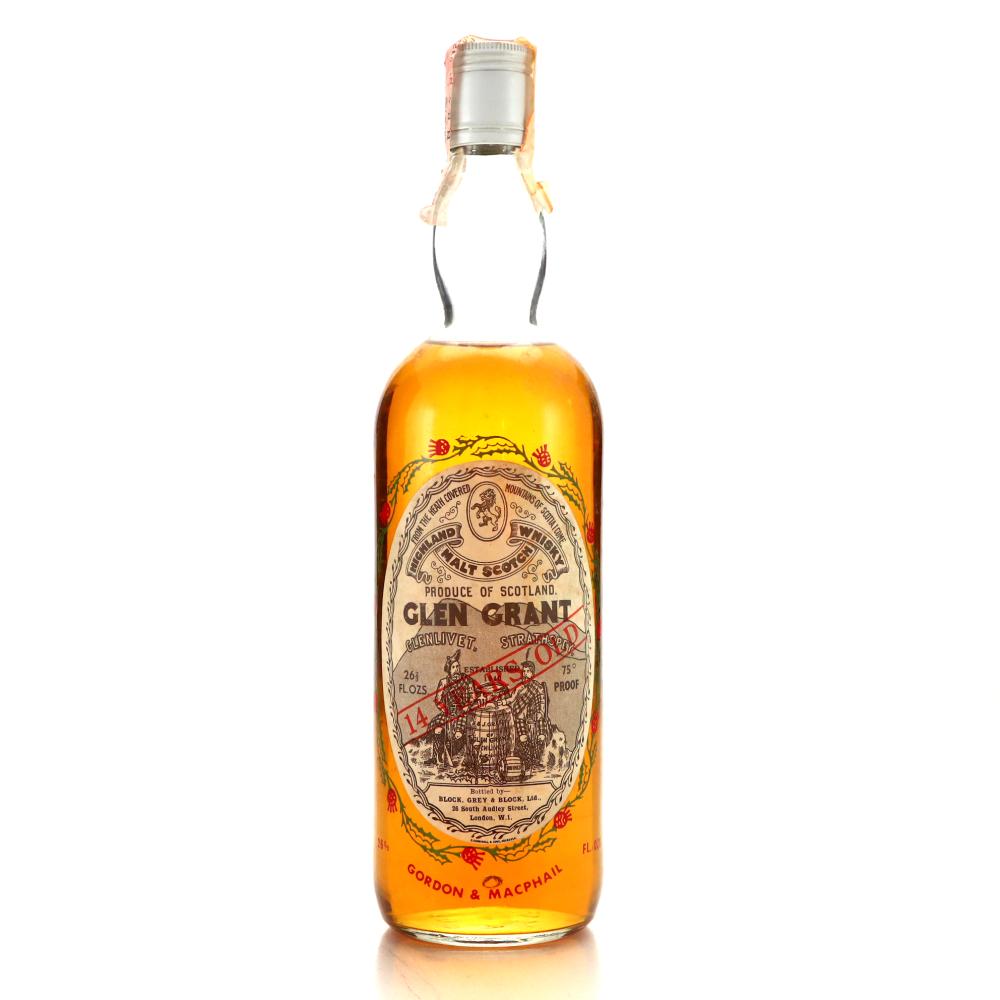 Glen Grant 14 Year Old Block, Grey and Block 1970s