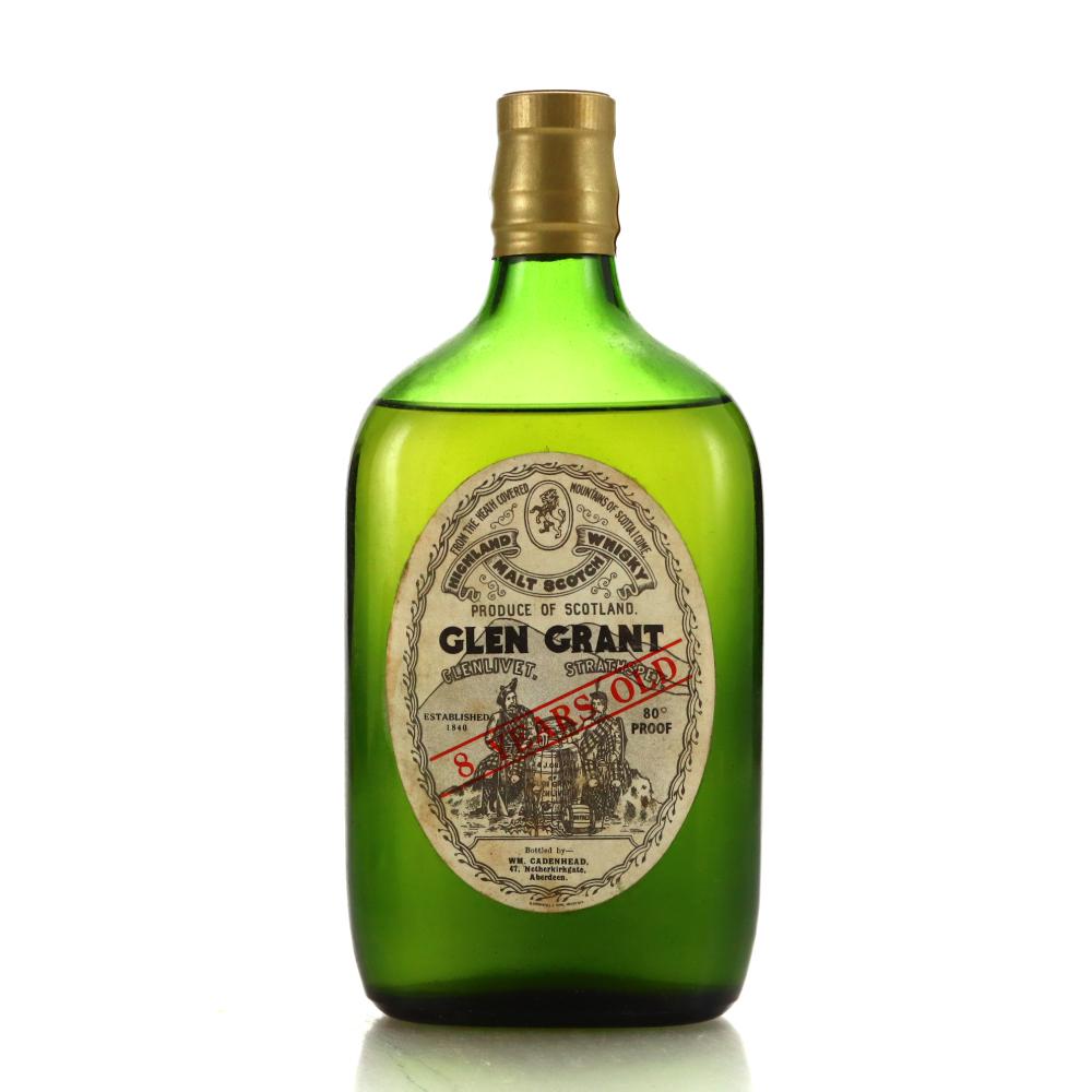Glen Grant 8 Year Old Cadenhead's Half Bottle 1960s