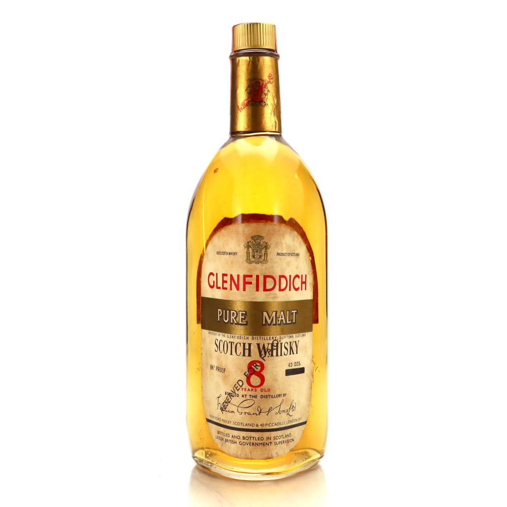 Glenfiddich 8 Year Old Pure Malt 40 Oz 1970s / US Import