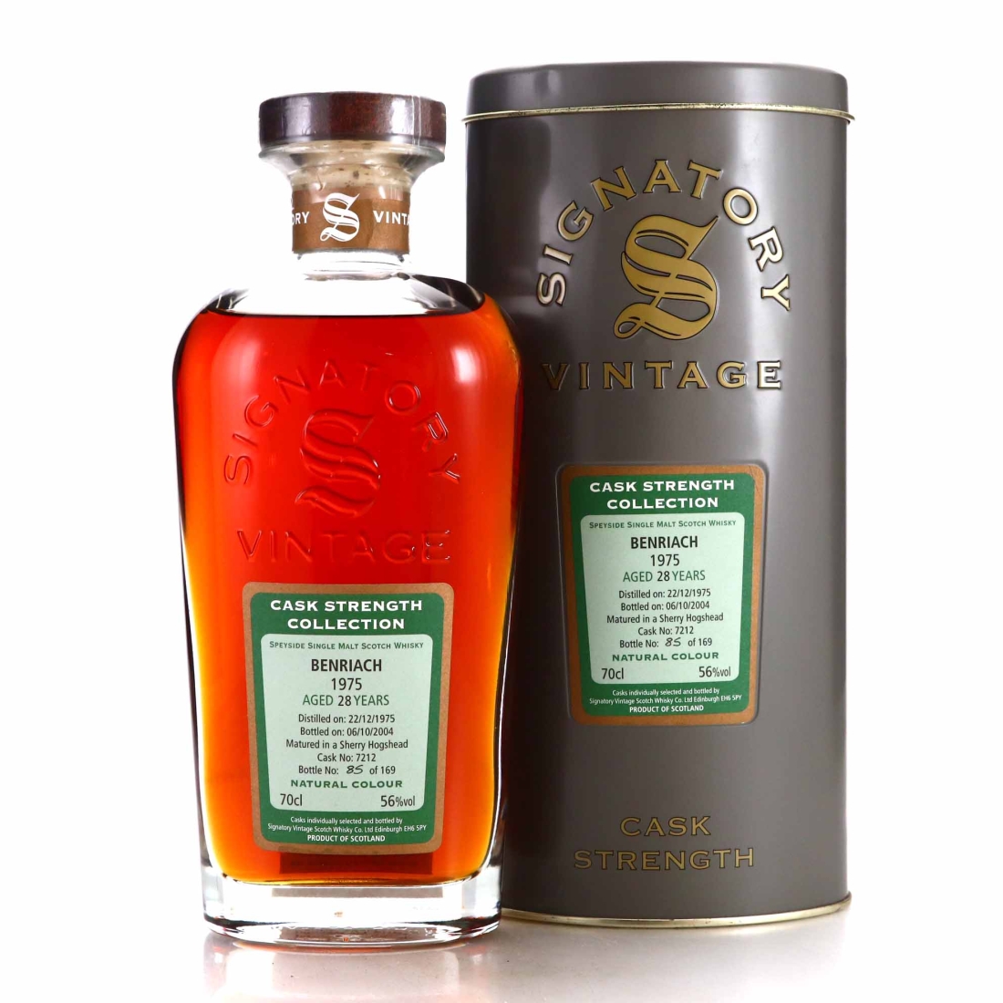 Benriach 1975 Signatory Vintage 28 Year Old Cask Strength