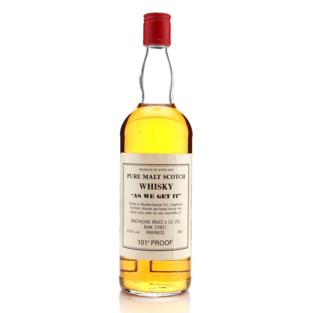 Macallan As We Get It 101 Proof 1980s