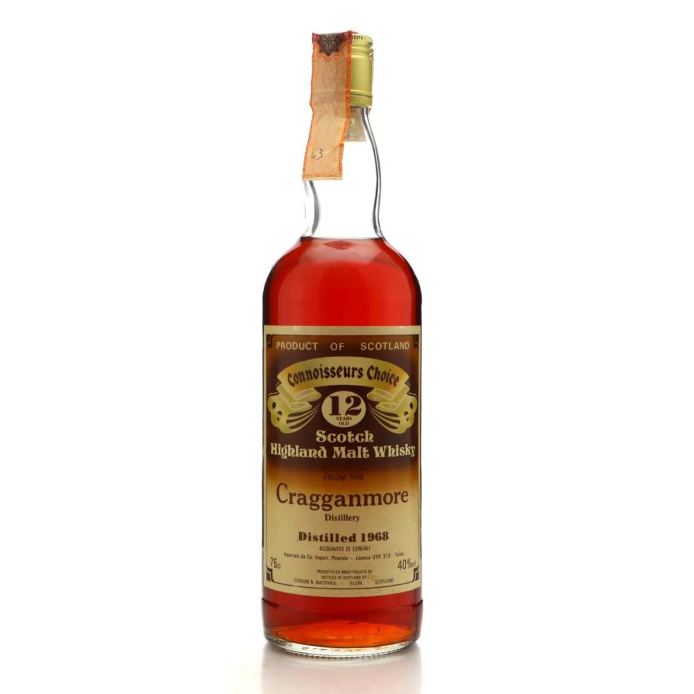 Cragganmore 1968 Gordon MacPhail 12 Year Old / Co. Pinerolo Import