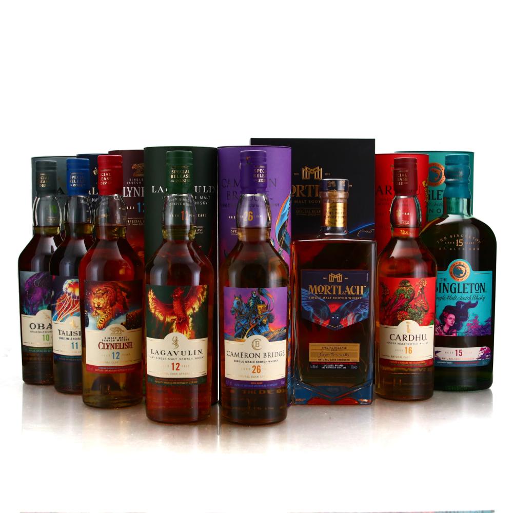 Diageo Cask Strength Special Releases 2022 8 x 70cl