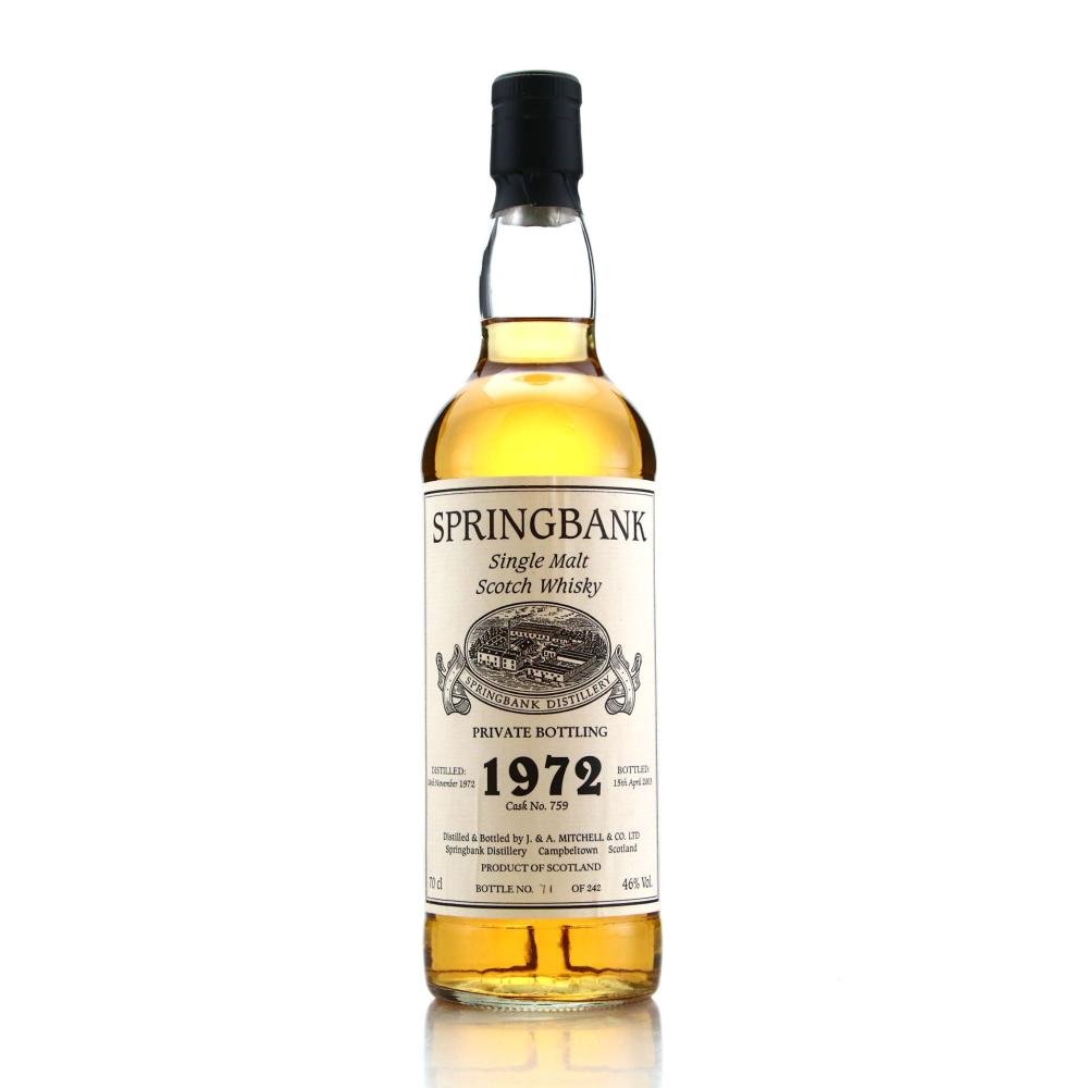 Springbank 1972 Private Cask #759
