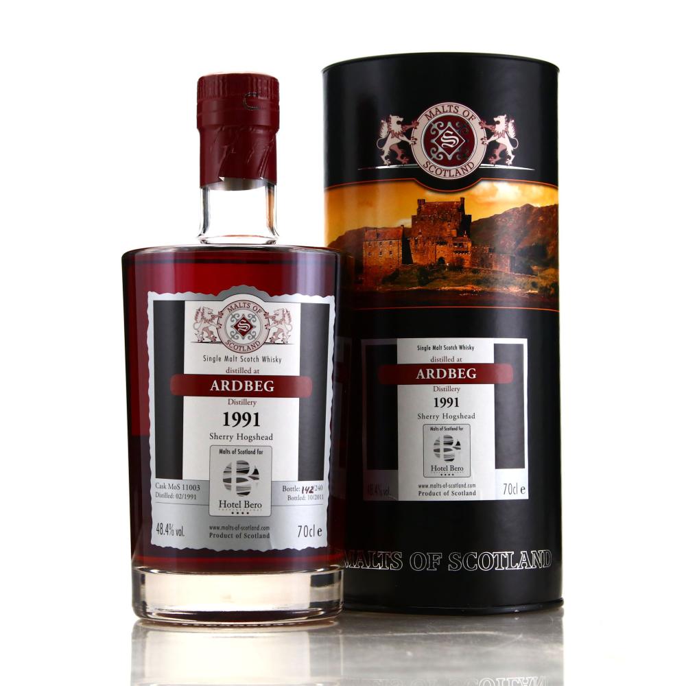 Ardbeg 1991 Malts of Scotland Sherry Hogshead / Hotel Bero