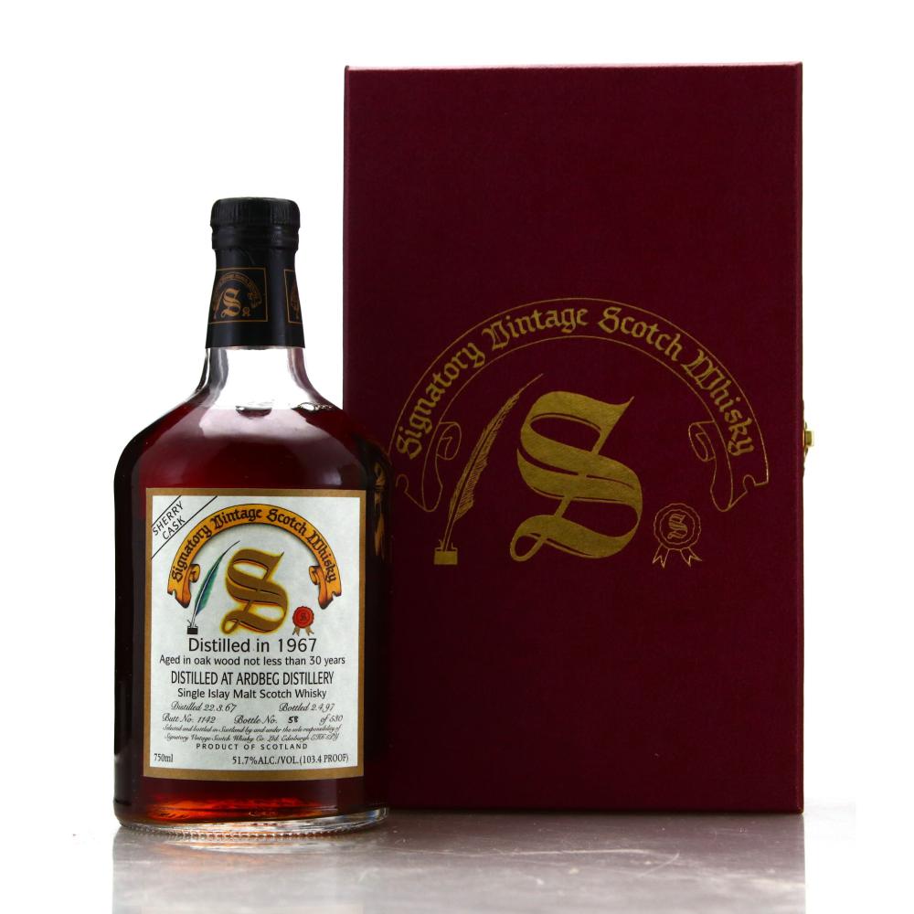 Ardbeg 1967 Signatory Vintage 30 Year Old 75cl / Sherry Butt #1142 - US Import