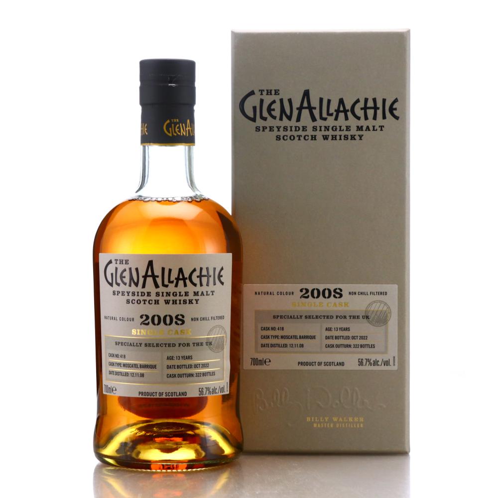 Glenallachie 2008 Single Moscatel Barrique 13 Year Old #418 / UK